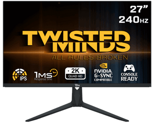 Twisted Minds 27" QHD 240HZ, IPS, 1MS, HDMI 2.1 Gaming Monitor - TM27DQI