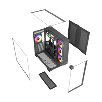 صندوق ألعاب Twisted Warden Rider - 04 Mid Tower - أسود – TM-M2858-B