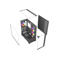 علبة ألعاب Twisted Minds DarkPulse متوسطة الحجم من الزجاج المقوى باللون الأسود - TM-XL290-B