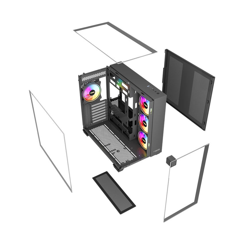 علبة ألعاب Twisted Minds Warden Rider متوسطة الحجم، لون أسود – TM-M2858-B