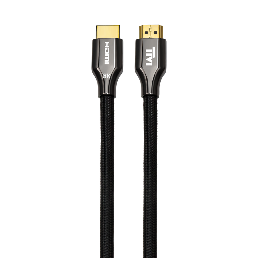 كابل HDMI 2.1 من Twisted Minds بدقة 8K/60Hz، 4K/120Hz، 4K/60Hz - عرض نطاق ترددي 48 جيجابت في الثانية، طول الكابل 5 أمتار - TM-Z8KHDMI-5M