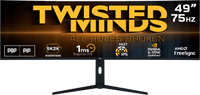 شاشة ألعاب Twisted Minds Eclipse Pro Series CURVE مقاس 49 بوصة بدقة 5K/2K - 75 هرتز، زمن استجابة 1 مللي ثانية - TM492K75IPS