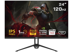 TM ECO SERIES 24”, 120hz, 1MS, FHD, HDMI 2.1 & DP 1.4 Gaming Monitor  TM24FHD120IPS