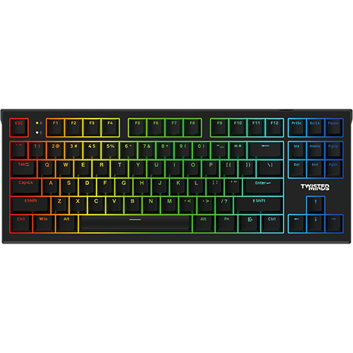 Twisted Minds 4-in-1 Gaming Bundle - Wired Keyboard, RGB Headset, Multimedia Keyboard, Mouse Pad - TM-HORIZON-X