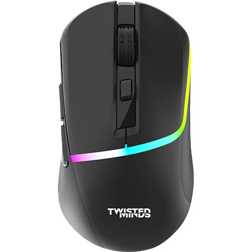 Twisted Minds TM-HORIZON-X 4-in-1 Gaming Combo - Wired Keyboard, Adjustable DPI Mouse, Steady-Light Headset, and Mouse Pad - Black