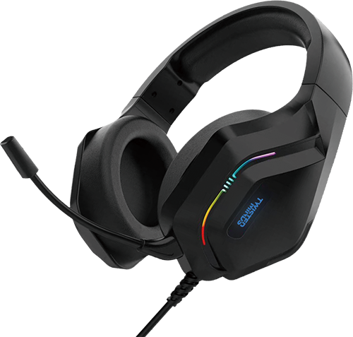 Twisted Minds TM-HORIZON-X 4-in-1 Gaming Combo - Wired Keyboard, Adjustable DPI Mouse, Steady-Light Headset, and Mouse Pad - Black