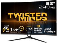 Twisted Minds FHD 32'', 240Hz, 1ms, HDMI 2.0 Gaming Monitor TM32RFA