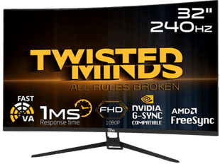 Twisted Minds FHD 32'', 240Hz, 1ms, HDMI 2.0 Gaming Monitor TM32RFA