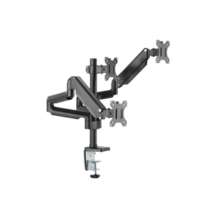Twistedminds Premium Triple Monitors Aluminum Pole Mounted Gas Spring Monitor Arm – TM-26-C018P