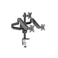 Twistedminds Premium Triple Monitors Aluminum Pole Mounted Gas Spring Monitor Arm – TM-26-C018P