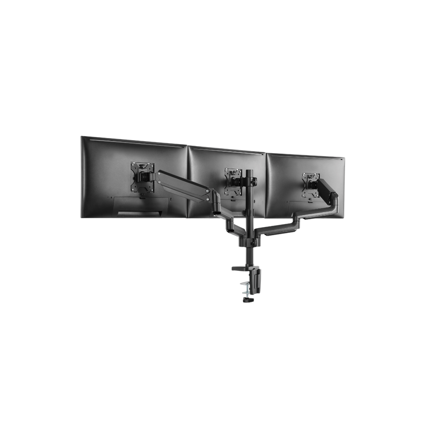 Twistedminds Premium Triple Monitors Aluminum Pole Mounted Gas Spring Monitor Arm – TM-26-C018P