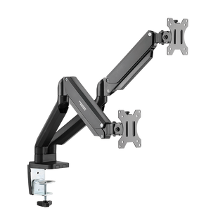 Twisted Minds Dual Monitor Aluminum Slim Mechanical Spring USB Monitor Arm - TM-26-C012