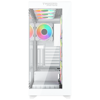 علبة ألعاب Twisted Minds Quantum Mid متوسطة الحجم من الزجاج المقوى - أبيض - TM-TM-290XL-9-W