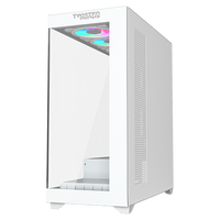 علبة ألعاب Twisted Minds Quantum Mid متوسطة الحجم من الزجاج المقوى - أبيض - TM-TM-290XL-9-W