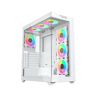 Twisted Minds Quantum Mid Tempered Glass Mid Tower Gaming Case - White - TM-TM-290XL-9-W