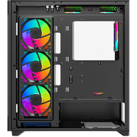 علبة ألعاب Twisted Minds Quantum Mid متوسطة الحجم من الزجاج المقوى - أسود - TM-290XL-9B