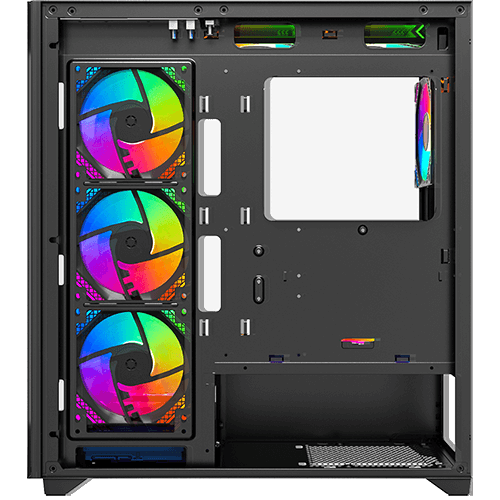 علبة ألعاب Twisted Minds Quantum Mid متوسطة الحجم من الزجاج المقوى - أسود - TM-290XL-9B