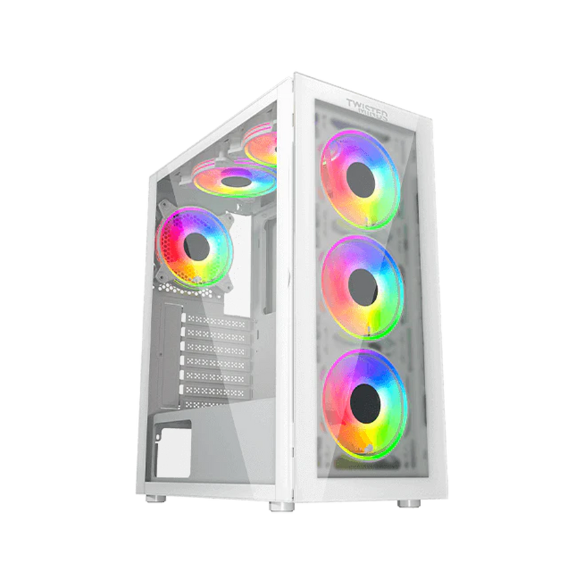 Twisted Minds Manic Shooter-03 Tempered Glass Mid Tower Gaming Case - TM350-18-W