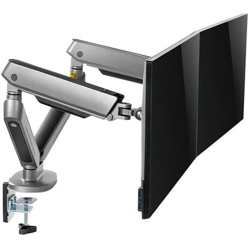 أذرع شاشات الألعاب المزدوجة المميزة من تويستد مايندز أيدينتيتي مع إضاءة RGB TM-54-C012-G