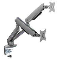 أذرع شاشات الألعاب المزدوجة المميزة من تويستد مايندز أيدينتيتي مع إضاءة RGB TM-54-C012-G