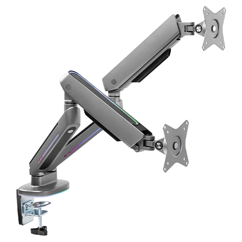 أذرع شاشات الألعاب المزدوجة المميزة من تويستد مايندز أيدينتيتي مع إضاءة RGB TM-54-C012-G