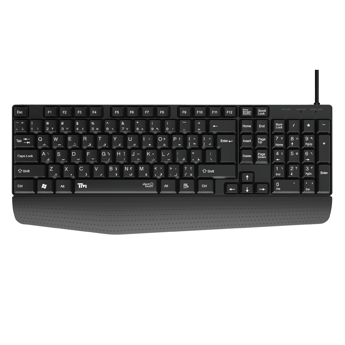 Twisted Minds K12 Kavara Series 2in1 Combo Wired Mode Lightweight - Black - (English / Arabic) Layout