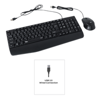 لوحة مفاتيح تويستد مايندز K12 كافارا سيريز 2 في 1 كومبو سلكية خفيفة الوزن - أسود - (تخطيط إنجليزي / عربي)