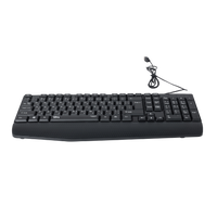 لوحة مفاتيح تويستد مايندز K12 كافارا سيريز 2 في 1 كومبو سلكية خفيفة الوزن - أسود - (تخطيط إنجليزي / عربي)