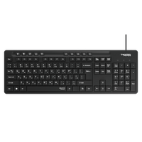 لوحة مفاتيح تويستد مايندز K19 كافارا سيريز 2 في 1 كومبو سلكية خفيفة الوزن - أسود - (تخطيط إنجليزي / عربي)