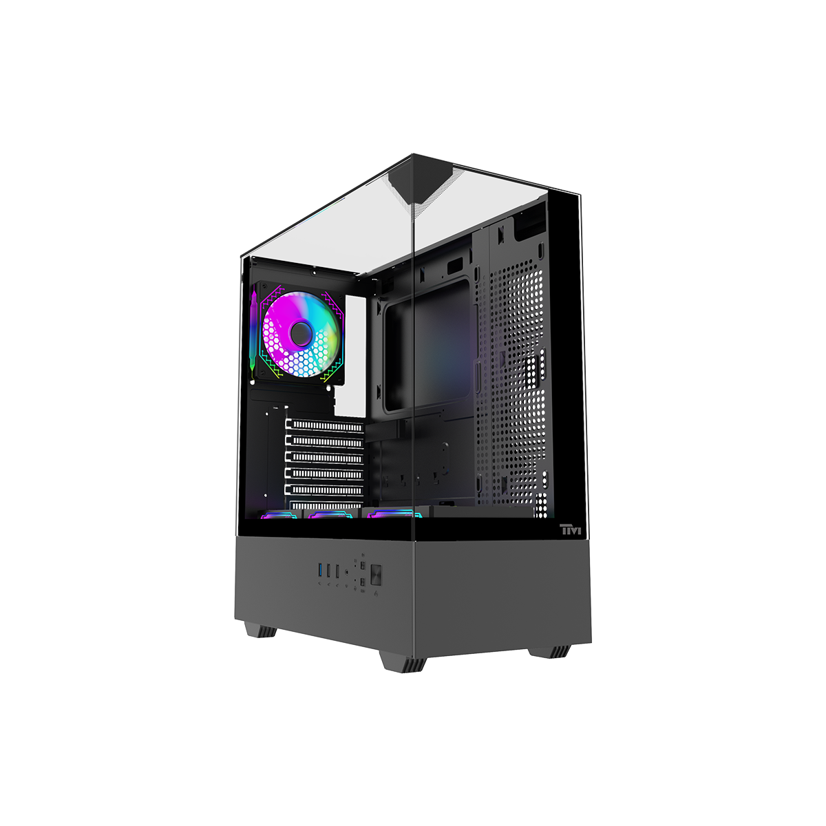 Twisted Minds FURY Gaming Case Mid Tower - Black - TM-FURY-B