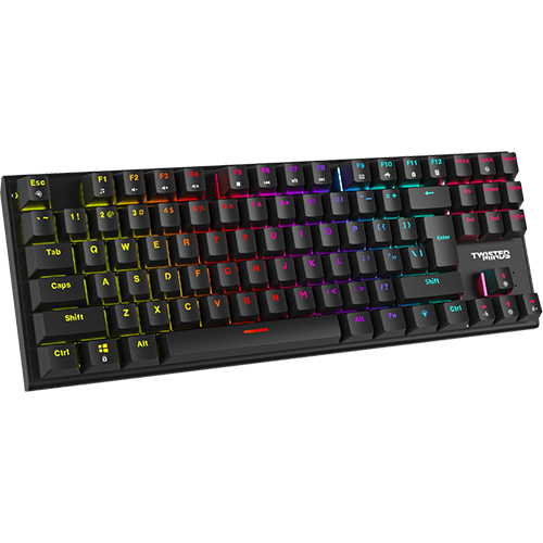 Twisted Minds 4-in-1 Gaming Bundle - Wired Keyboard, DPI Adjustable Mouse, Rainbow Static Headset & Mouse Pad - TM-FUSION-X