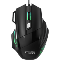 Twisted Minds 4-in-1 Gaming Bundle - Wired Keyboard, DPI Adjustable Mouse, Rainbow Static Headset & Mouse Pad - TM-FUSION-X