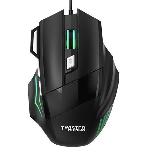 Twisted Minds 4-in-1 Gaming Bundle - Wired Keyboard, DPI Adjustable Mouse, Rainbow Static Headset & Mouse Pad - TM-FUSION-X