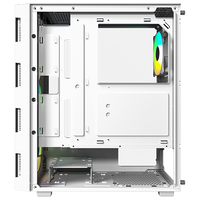 علبة ألعاب Twisted Minds Titan Glass Mid Tower - أبيض TM-GM-III-W