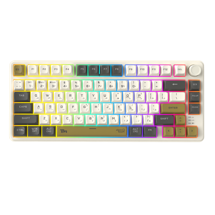 TwistedMinds TM-MK75-WLPRO Imperium Pro Series 75% Compact Size 80 Keys Wired Membrane Keyboard - (English / Arabic) Layout