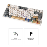 TwistedMinds TM-MK75-WLPRO Imperium Pro Series 75% Compact Size 80 Keys Wired Membrane Keyboard - (English / Arabic) Layout