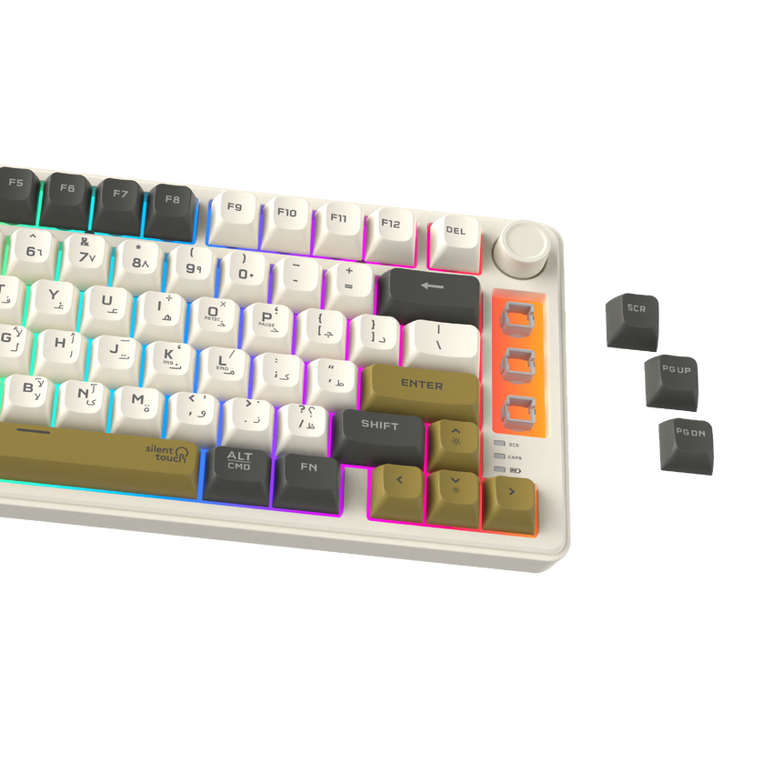 TwistedMinds TM-MK75-WLPRO Imperium Pro Series 75% Compact Size 80 Keys Wired Membrane Keyboard - (English / Arabic) Layout