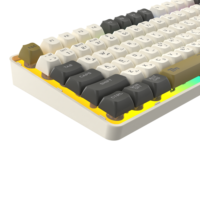 TwistedMinds TM-MK75-WLPRO Imperium Pro Series 75% Compact Size 80 Keys Wired Membrane Keyboard - (English / Arabic) Layout