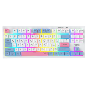 Twisted Minds TM-MK75-WL Spectrum Pro Series 75% Compact Size 87 keys Wireless Membrane Keyboard - (English / Arabic) Layout