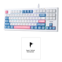 Twisted Minds TM-MK75-WL Spectrum Pro Series 75% Compact Size 87 keys Wireless Membrane Keyboard - (English / Arabic) Layout