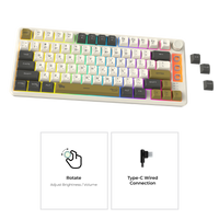 Twisted Minds Imperium Pro Series TM-MK75-WPRO 75% Compact Size 80 Keys Wired  Membrane Keyboard - (English / Arabic) Layout