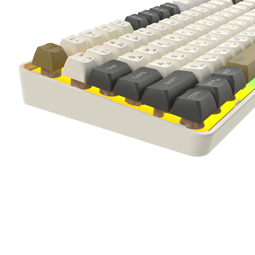 Twisted Minds Imperium Pro Series TM-MK75-WPRO 75% Compact Size 80 Keys Wired  Membrane Keyboard - (English / Arabic) Layout