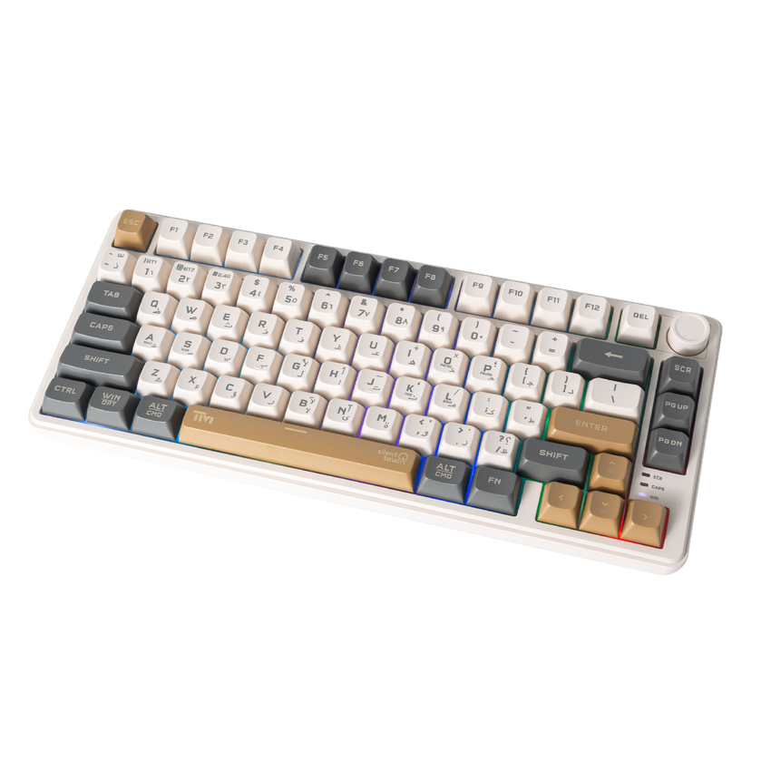 Twisted Minds Imperium Pro Series TM-MK75-WPRO 75% Compact Size 80 Keys Wired  Membrane Keyboard - (English / Arabic) Layout
