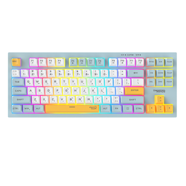 Computer Tm Keyboard TM-MK75-W Spectrum Series Wired Keyboard | Twisted Minds UAE
