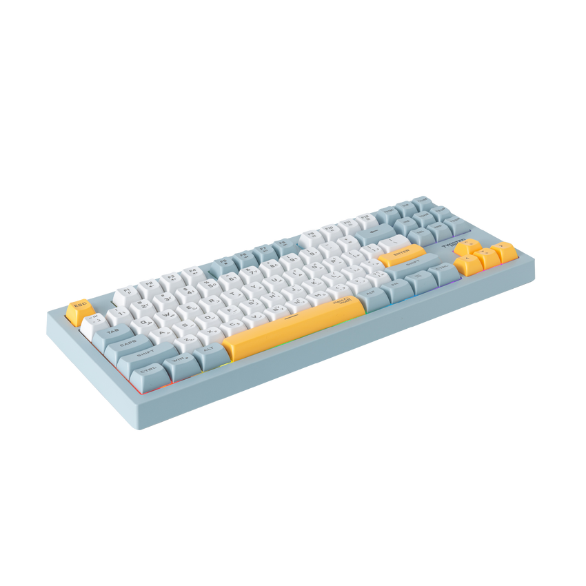 Twisted Minds TM-MK75-W Spectrum Series Wired Keyboard 80% Compact Gasket structure membrane - (English / Arabic) Layout