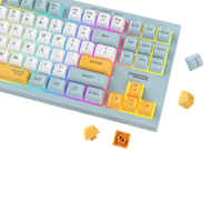 Twisted Minds TM-MK75-W Spectrum Series Wired Keyboard 80% Compact Gasket structure membrane - (English / Arabic) Layout