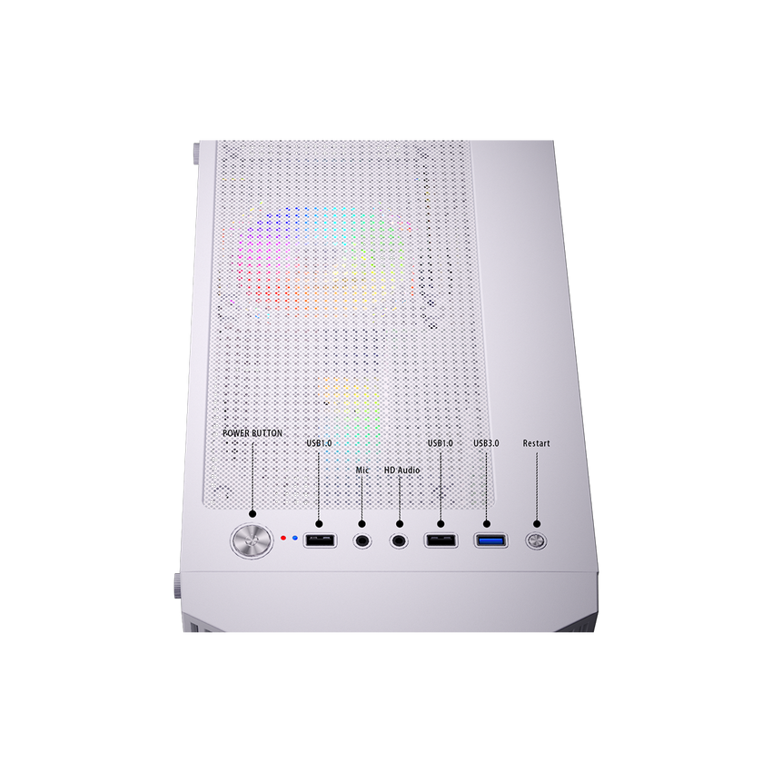 Twisted Minds PHANTOMII Gaming Case Mid Tower White – TM-PHANTOMII-W
