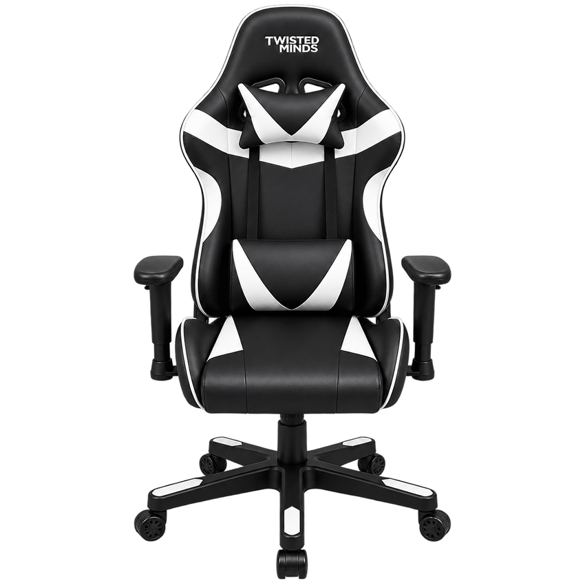Twisted Minds Gaming Chair - Black/White - TM-PRIME-BW