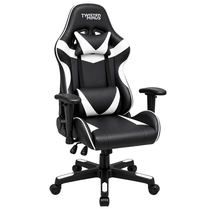 Twisted Minds Gaming Chair - Black/White - TM-PRIME-BW