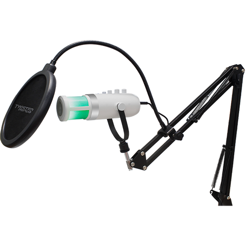 Twisted Minds W108 RGB Gaming Microphone  – White
